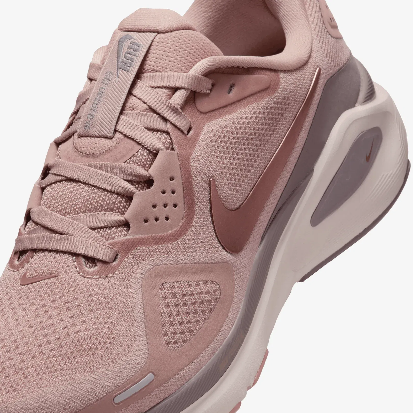 NIKE STRUCTURE 26 { PARTICLE PINK/MTLC ROSE GOLD-TAUPE GREY