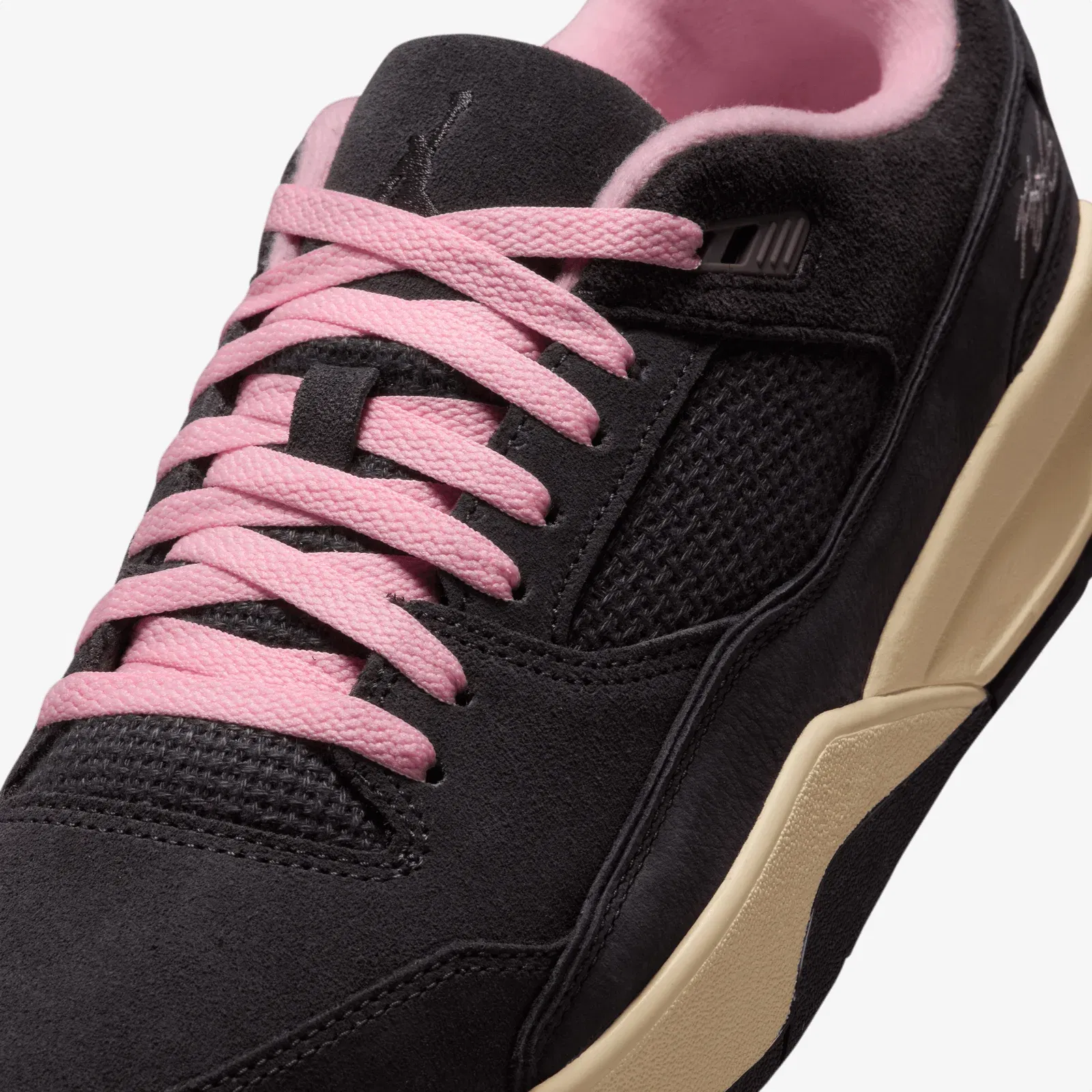 Jordan FLIGHT COURT { OIL GREY/CAVE STONE-ARCTIC PUNCH-MUSLIN