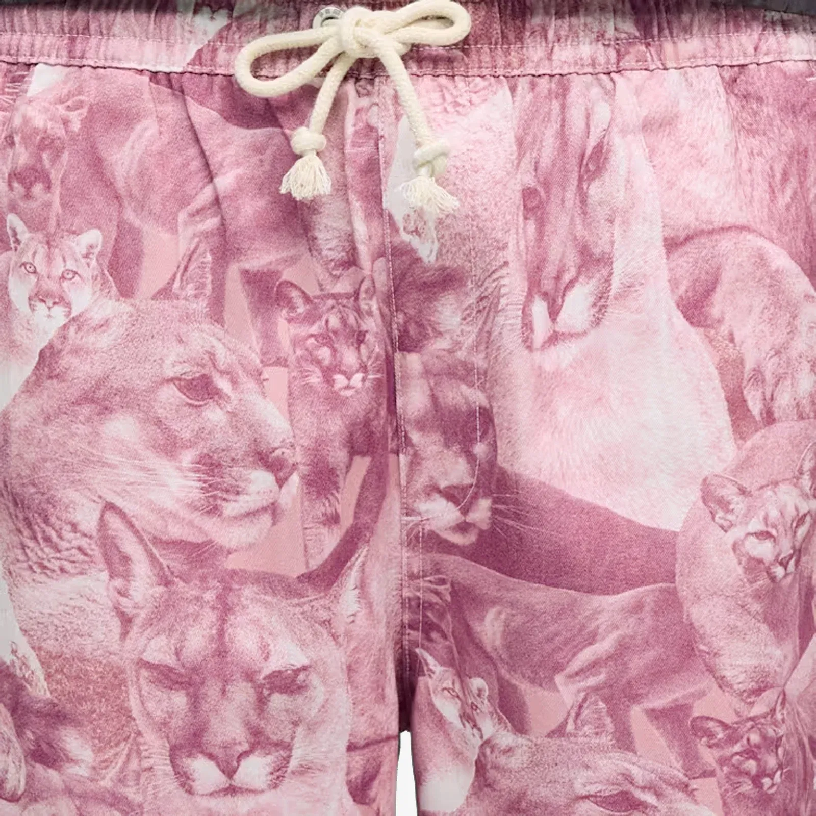 Puma CAT CRAZY ANIMAL PRINT PANTS { POISED PINK-AOP