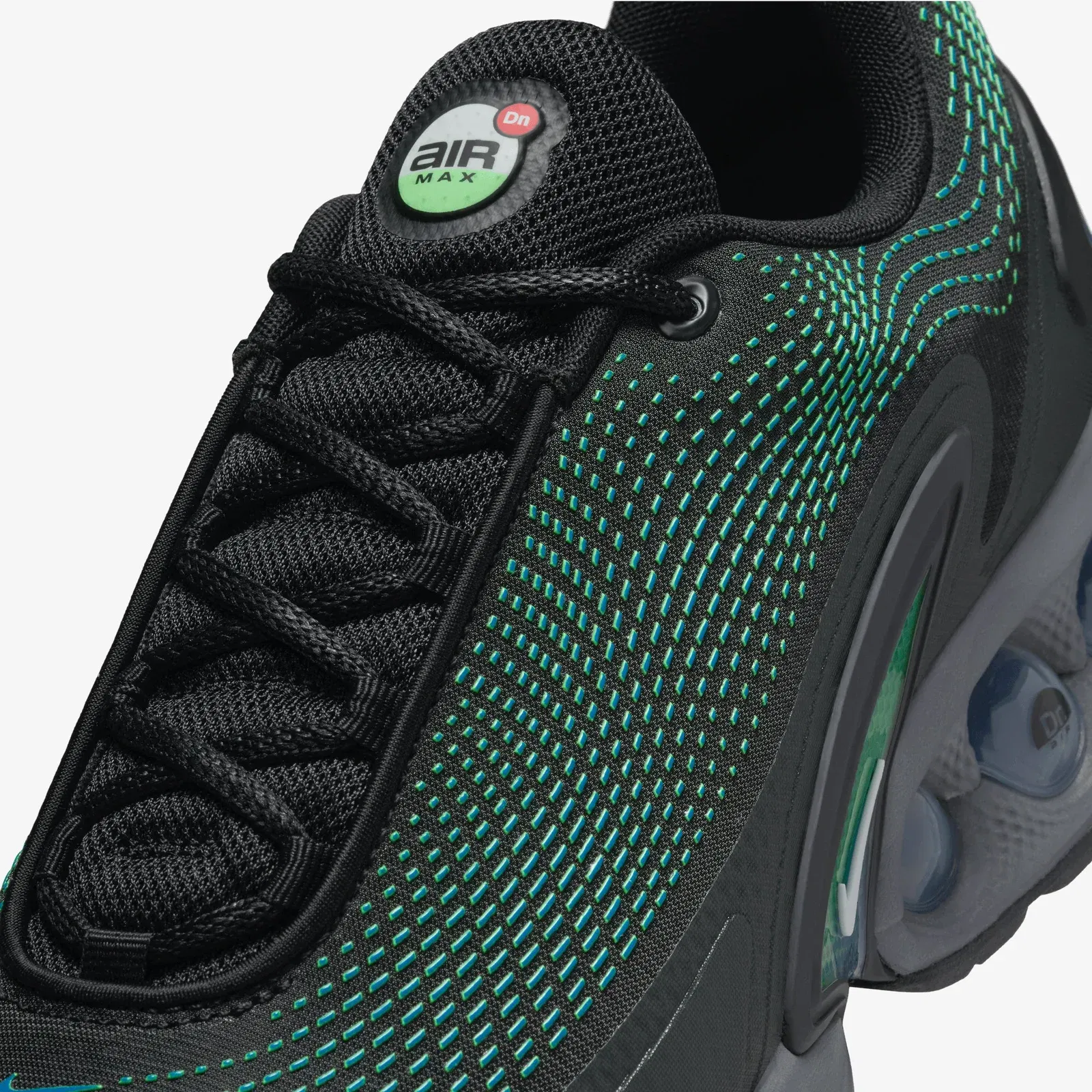 Nike AIR MAX DN { BLACK/WHITE-HYPER COBALT-RAGE GREEN