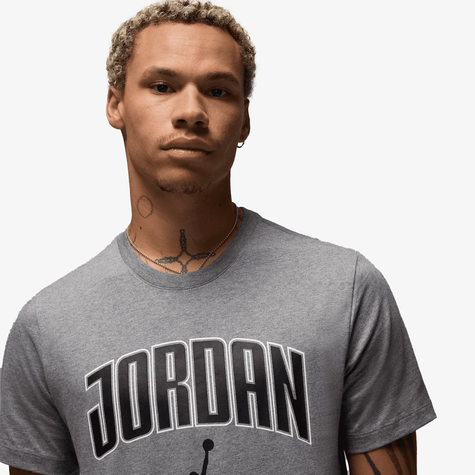 Jordan JORDAN T-SHIRT { CARBON HEATHER/BLACK/BLACK