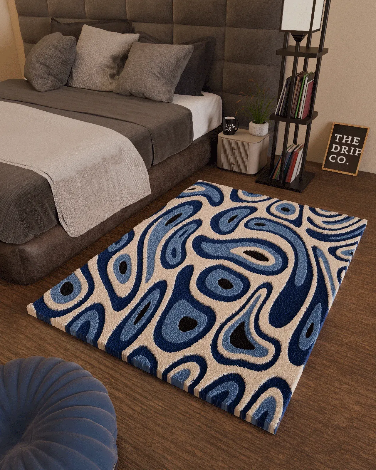 Evil Eye emotion Tufted Custom Rug