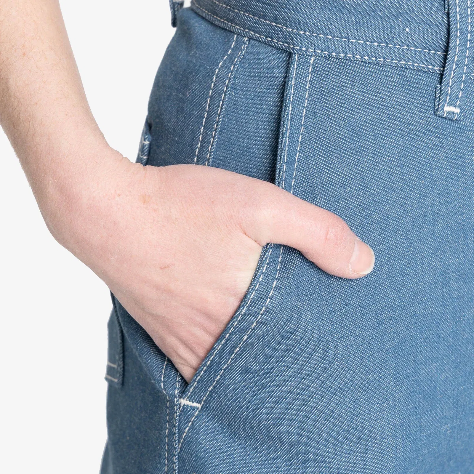 Naked & Famous MAUDIE - ANTIQUE BLUE DENIM STRETCH { BLUE