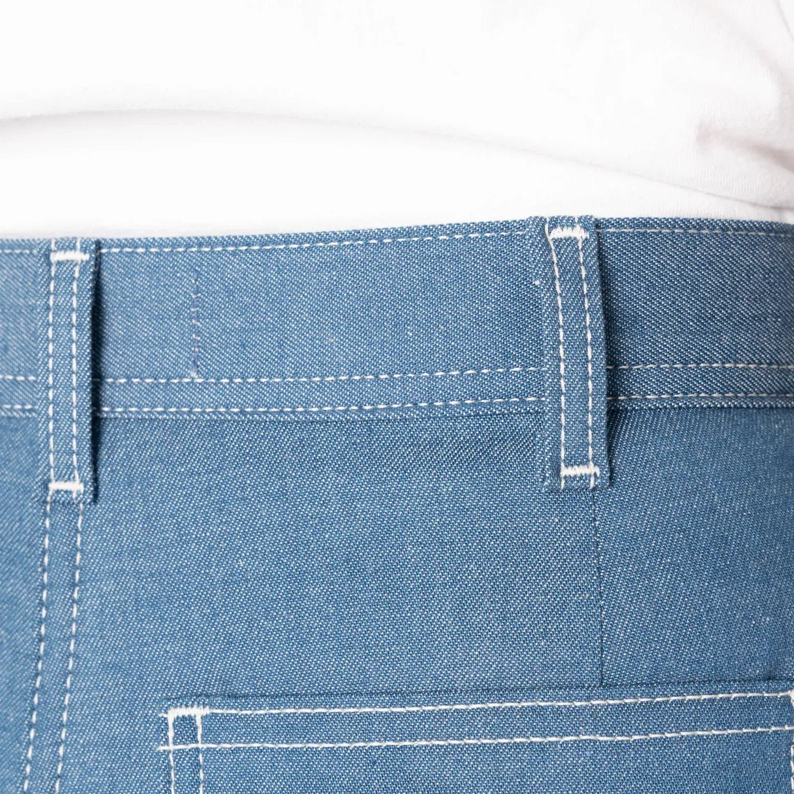 Naked & Famous MAUDIE - ANTIQUE BLUE DENIM STRETCH { BLUE