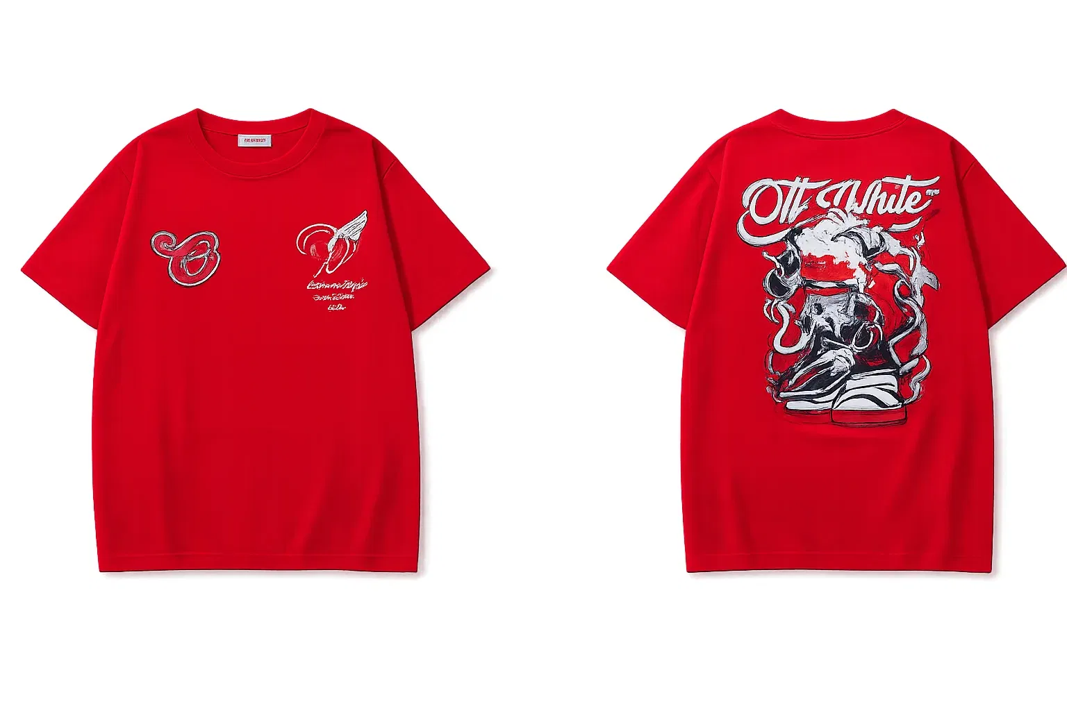Off-White Cotton Logo T-shirt