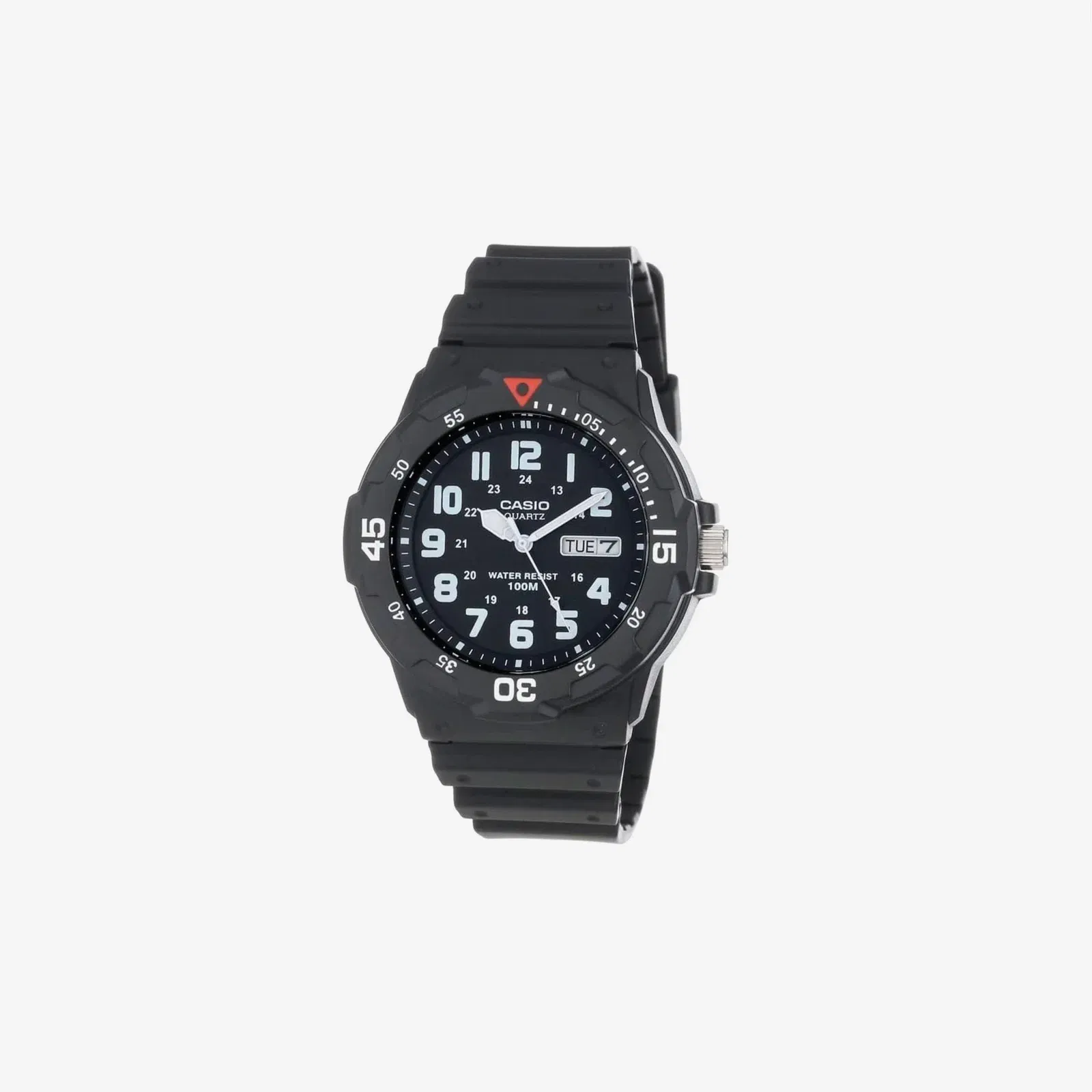 Casio MRW200H Series 100M WR Stainless Steel Case Resin Band Watch