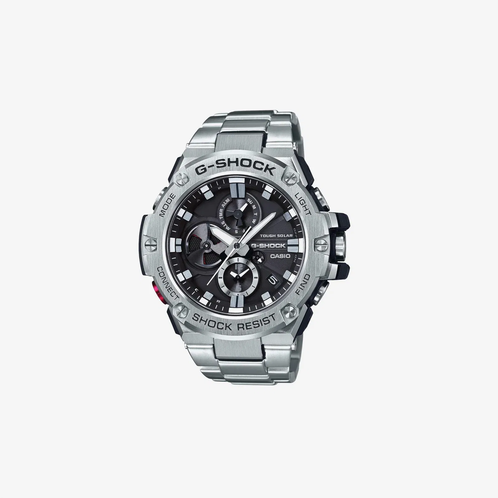 Casio G-Shock GST-B100D-1ACR Analog Display Quartz Silver Watch