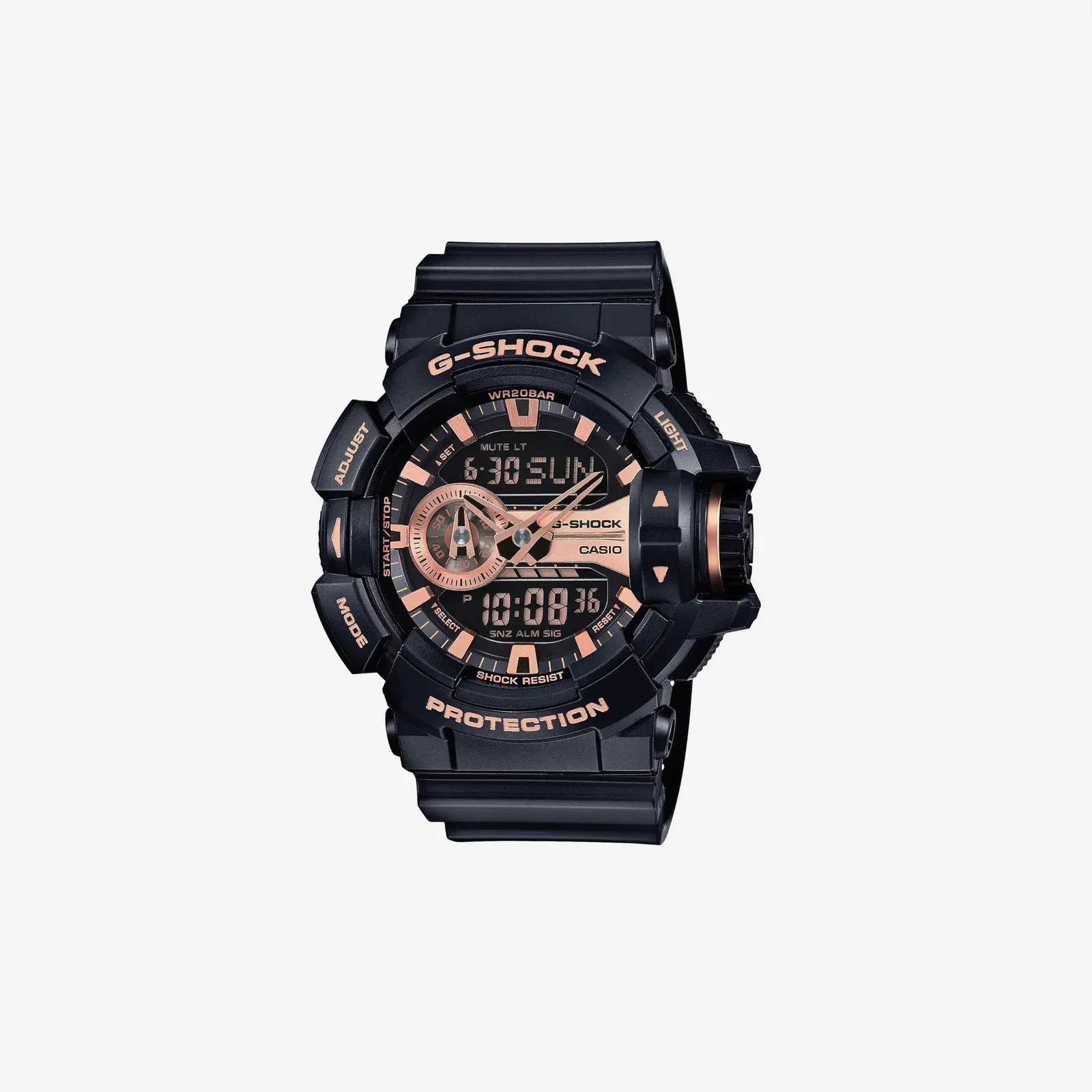 Casio G-Shock GA-400GB-1A4 Resin Strap Black Rose Gold Quartz Sport Watch