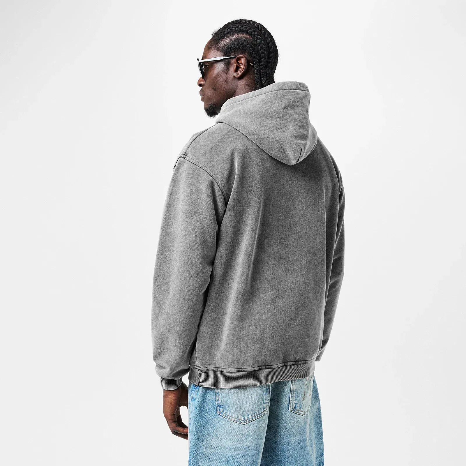 Script Cotton Long Sleeve Over the Head Hoodie
