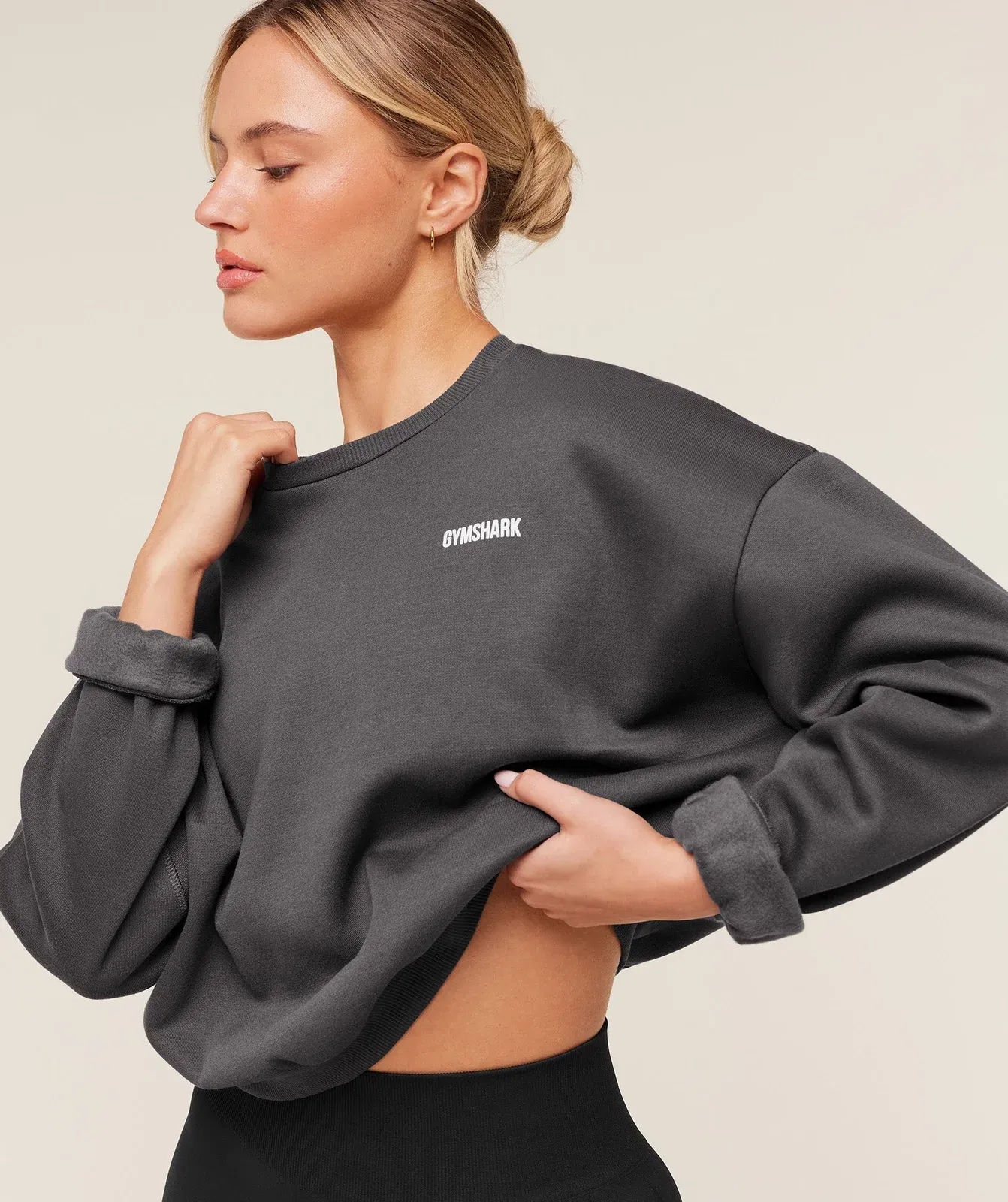 Gymshark Cosy Luxe Sweatshirt - Onyx Grey