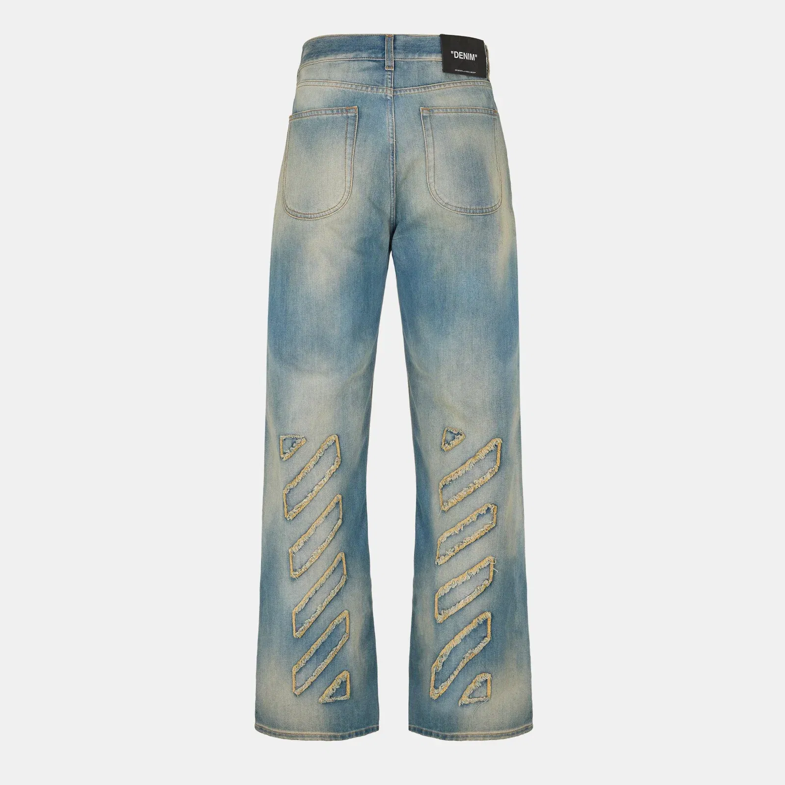 Patch Wide Leg Jeans
