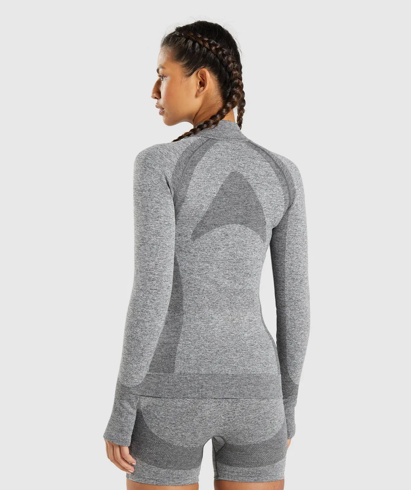 Gymshark Flex Zip Through Jacket - Charcoal Marl