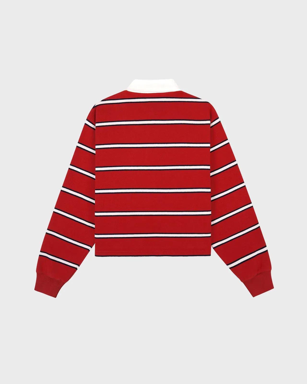S&R Nautical Rugby Polo - Ruby/Navy/White
