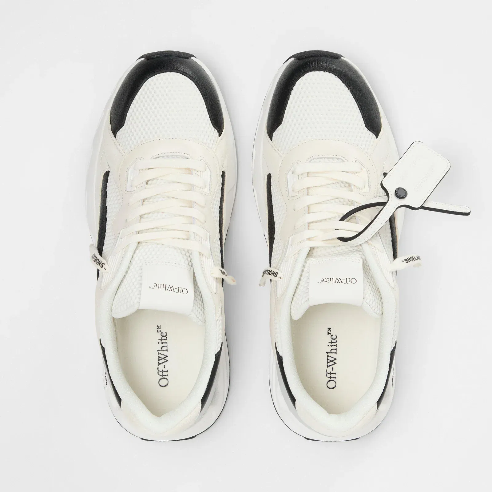 Kick- Panelled Chunky Leather Lace Up Low-Top Trainers