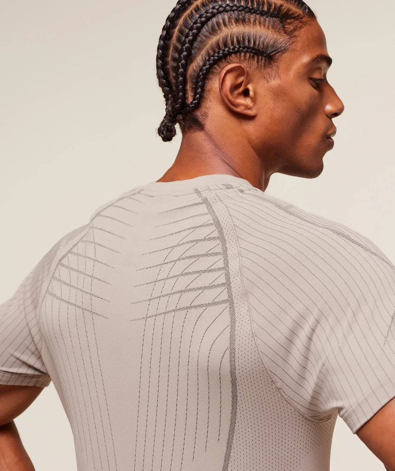 Gymshark Apex Seamless T-Shirt - Mushroom Grey/Pitch Grey