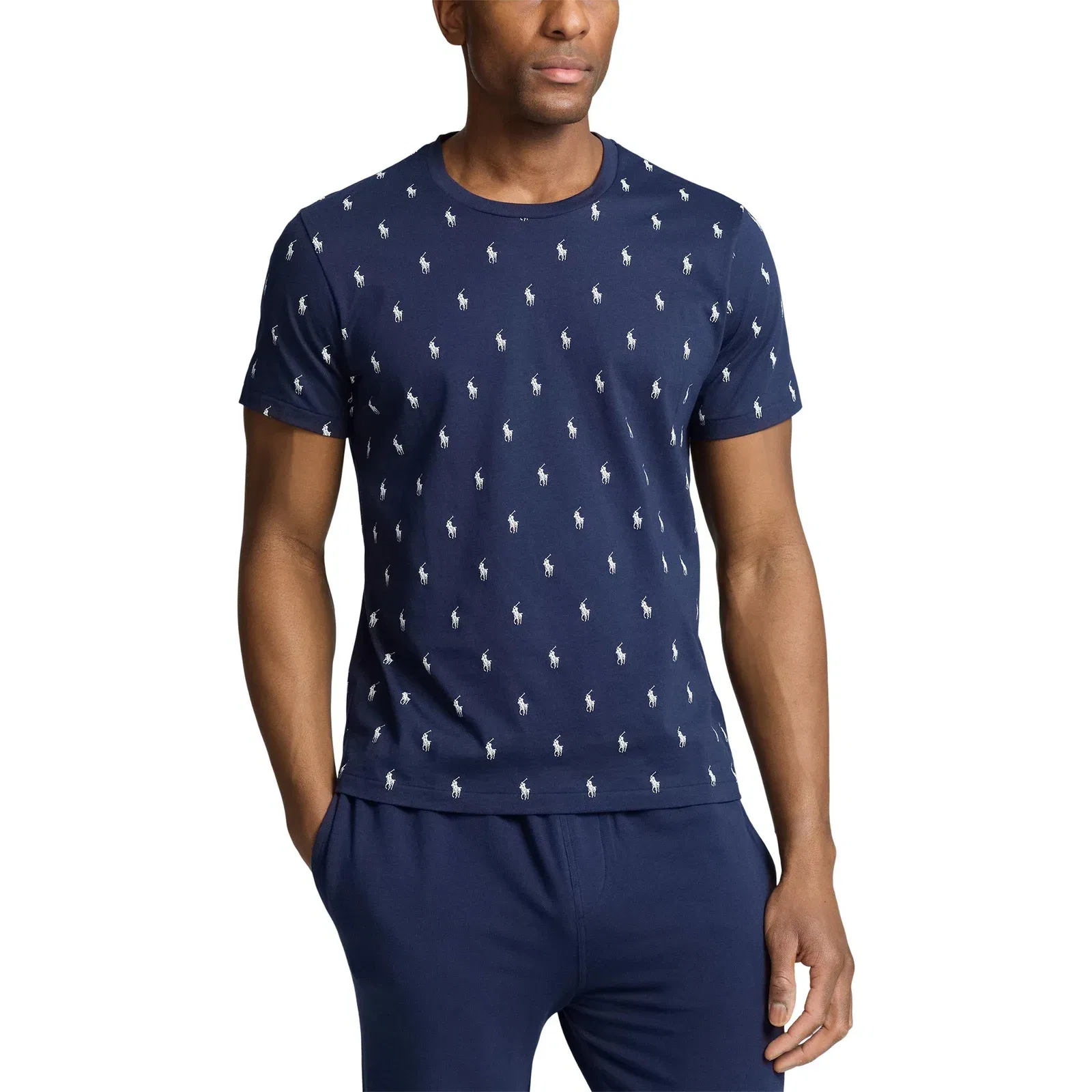 All Over Pony Cotton Short Sleeve T-Shirt