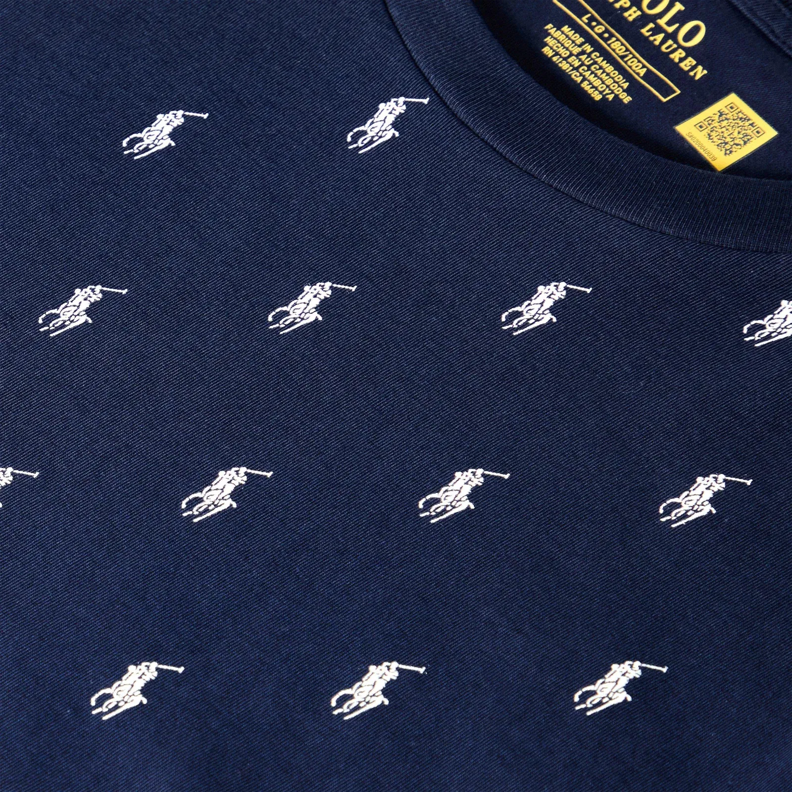 All Over Pony Cotton Short Sleeve T-Shirt