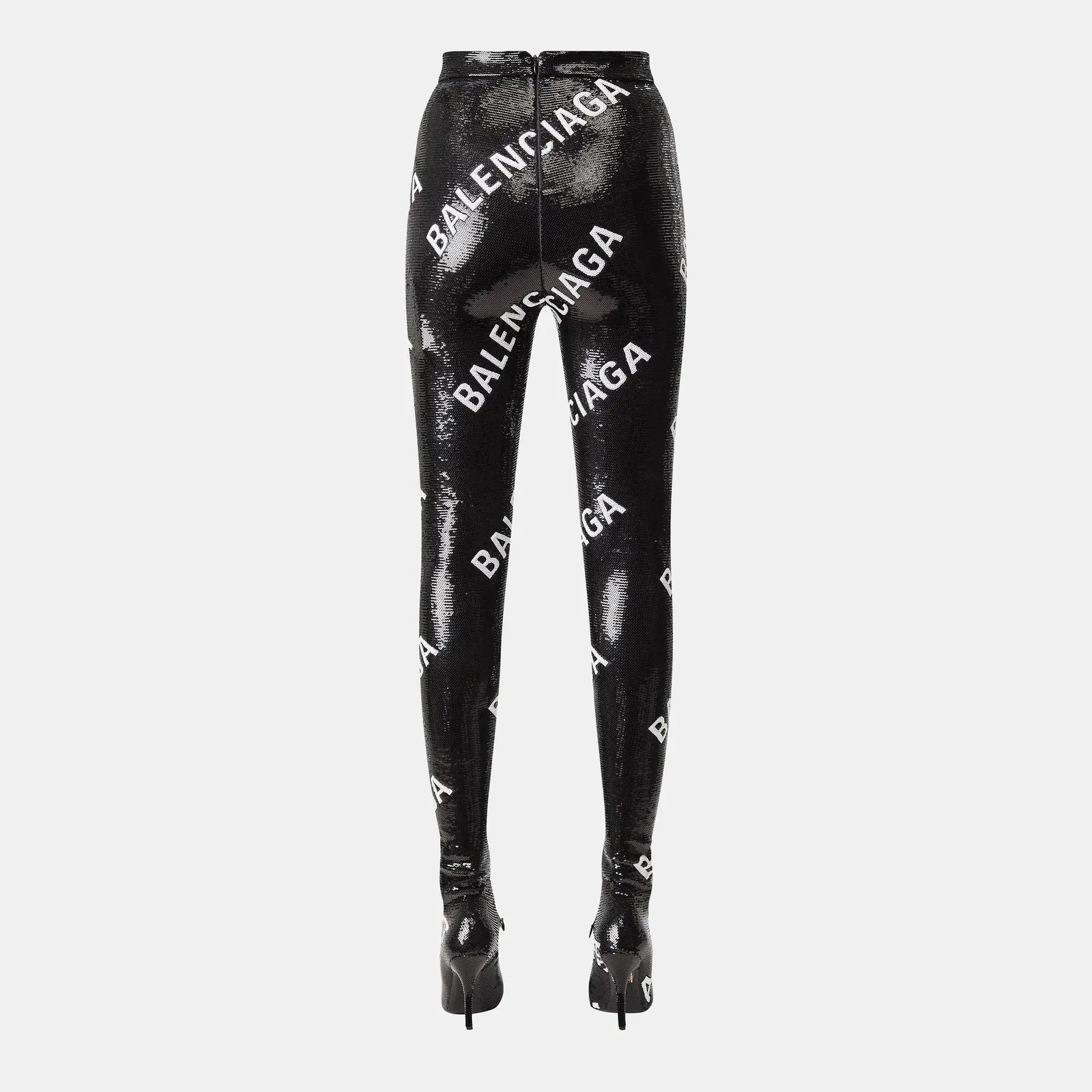 Sequinned Sock Boot Leggings