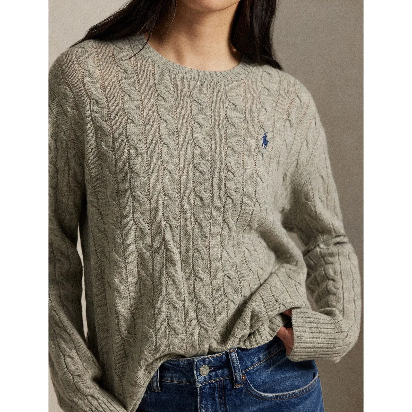 Cable Crew Neck Jumper