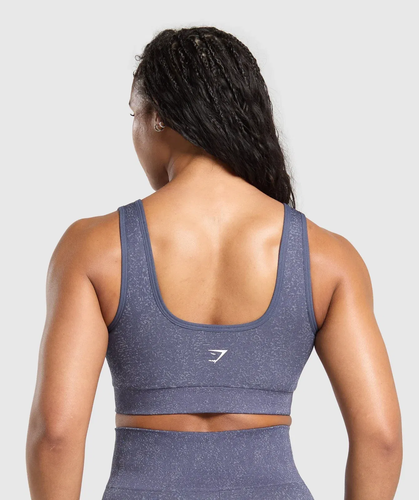 Gymshark Adapt Fleck Sports Bra - Weighted Purple/Metal Purple