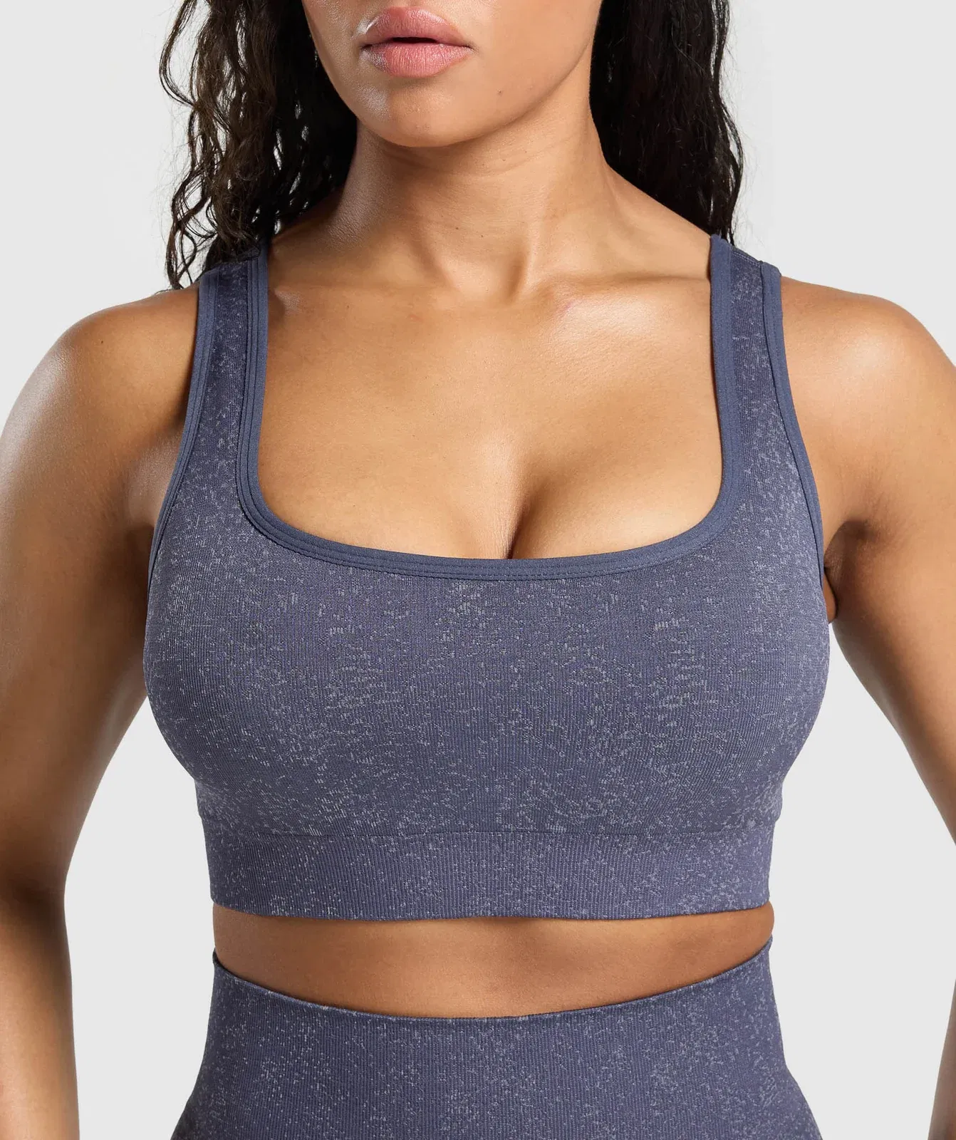 Gymshark Adapt Fleck Sports Bra - Weighted Purple/Metal Purple
