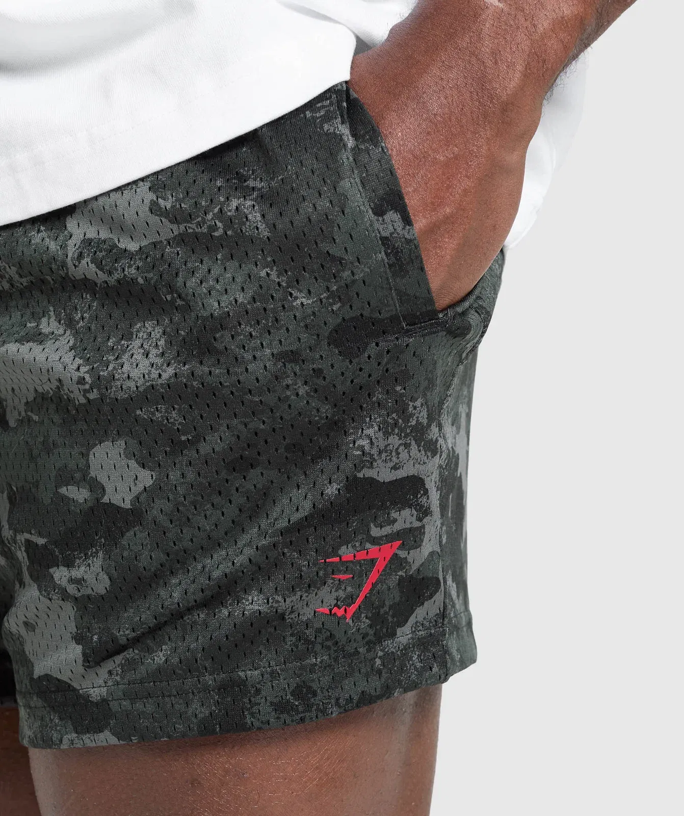 Gymshark Lifting Mesh 5" Shorts - Graphite Grey
