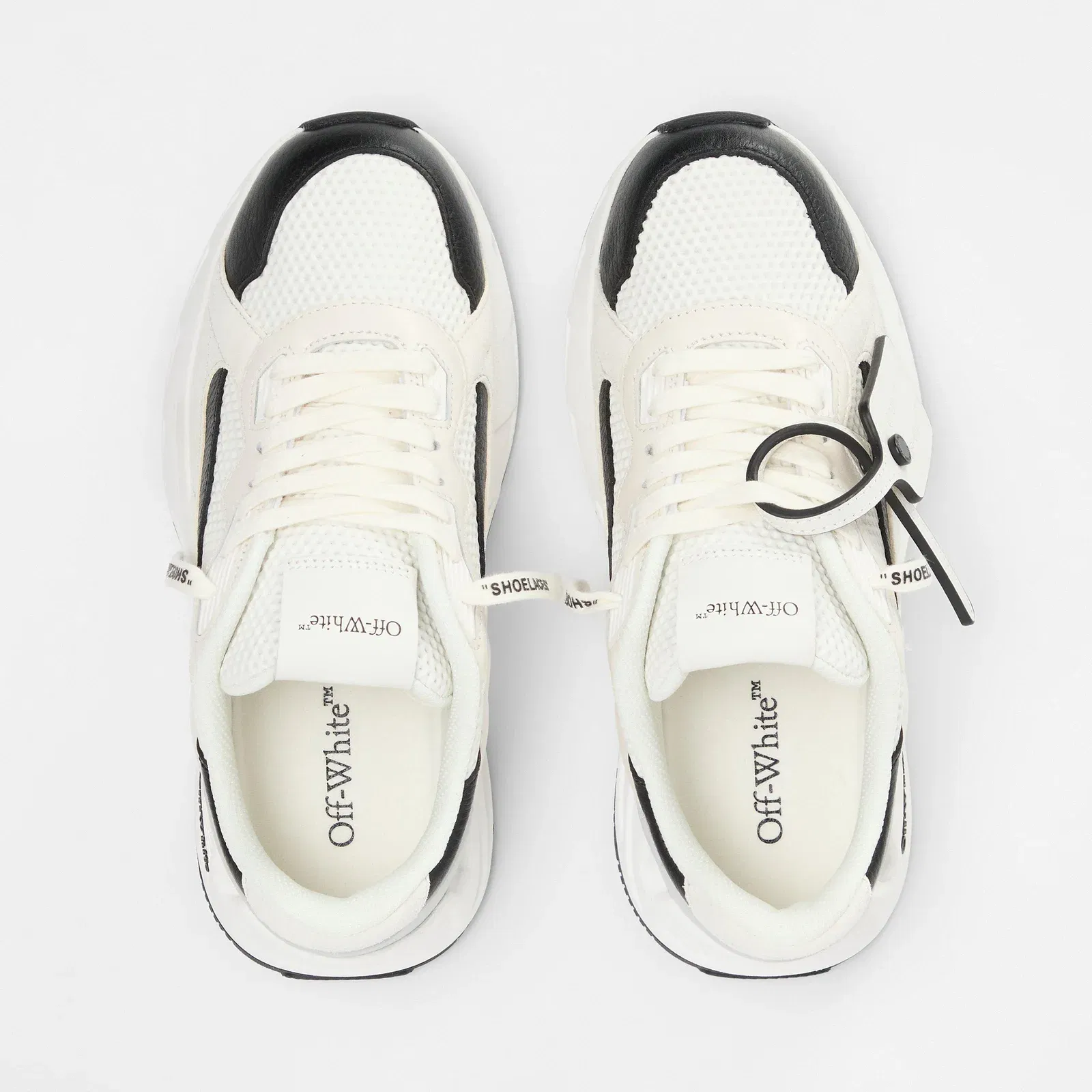 Kick- Panelled Leather Low-Top Trainers