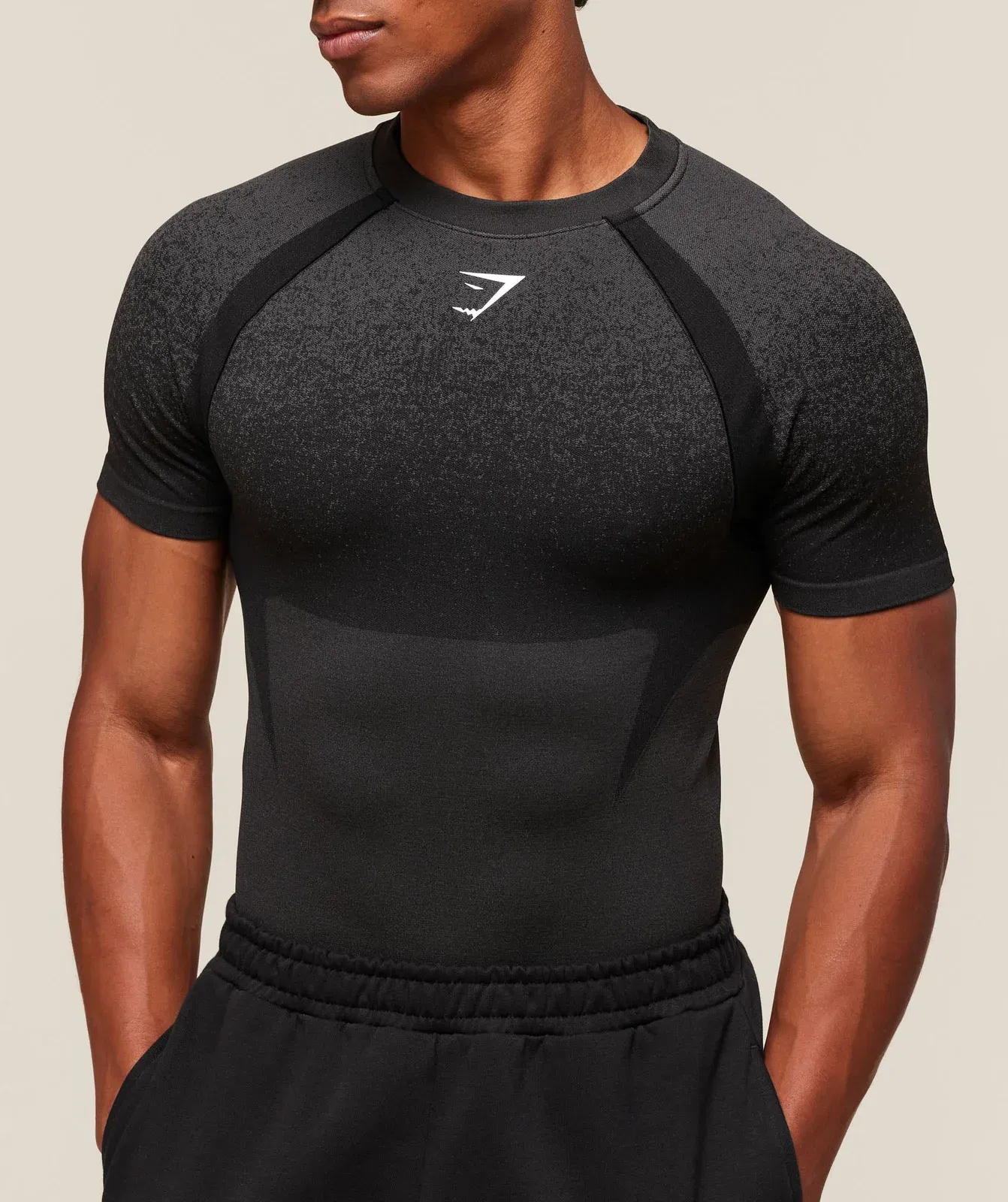 Gymshark Shadow Seamless T-Shirt - Black