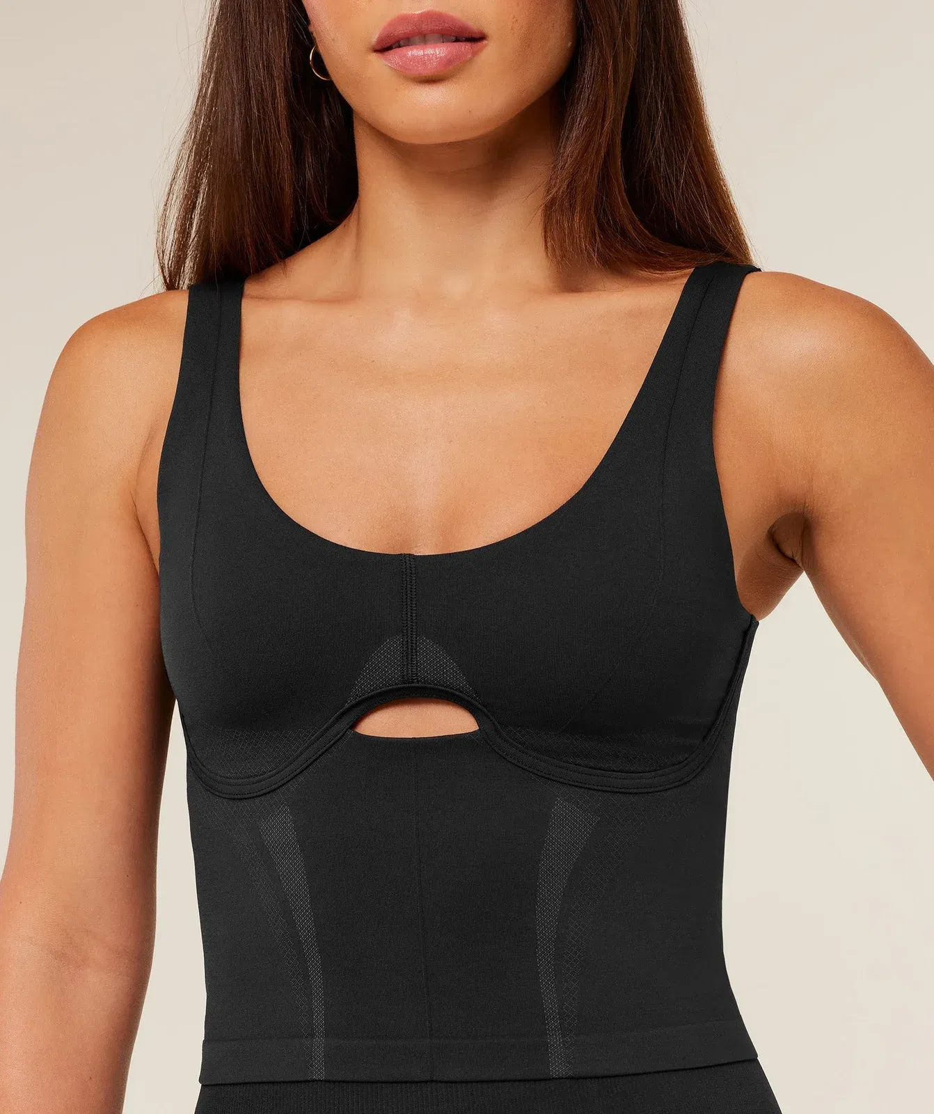 Gymshark Weekend Seamless Tank Top - GS Black/GS Asphalt Grey