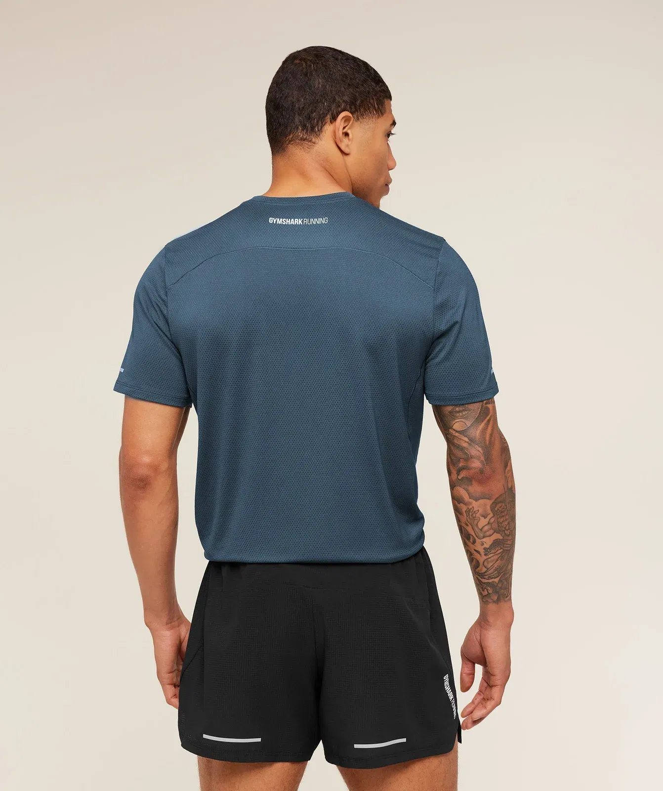 Gymshark Running T-Shirt - GS Stealth Blue