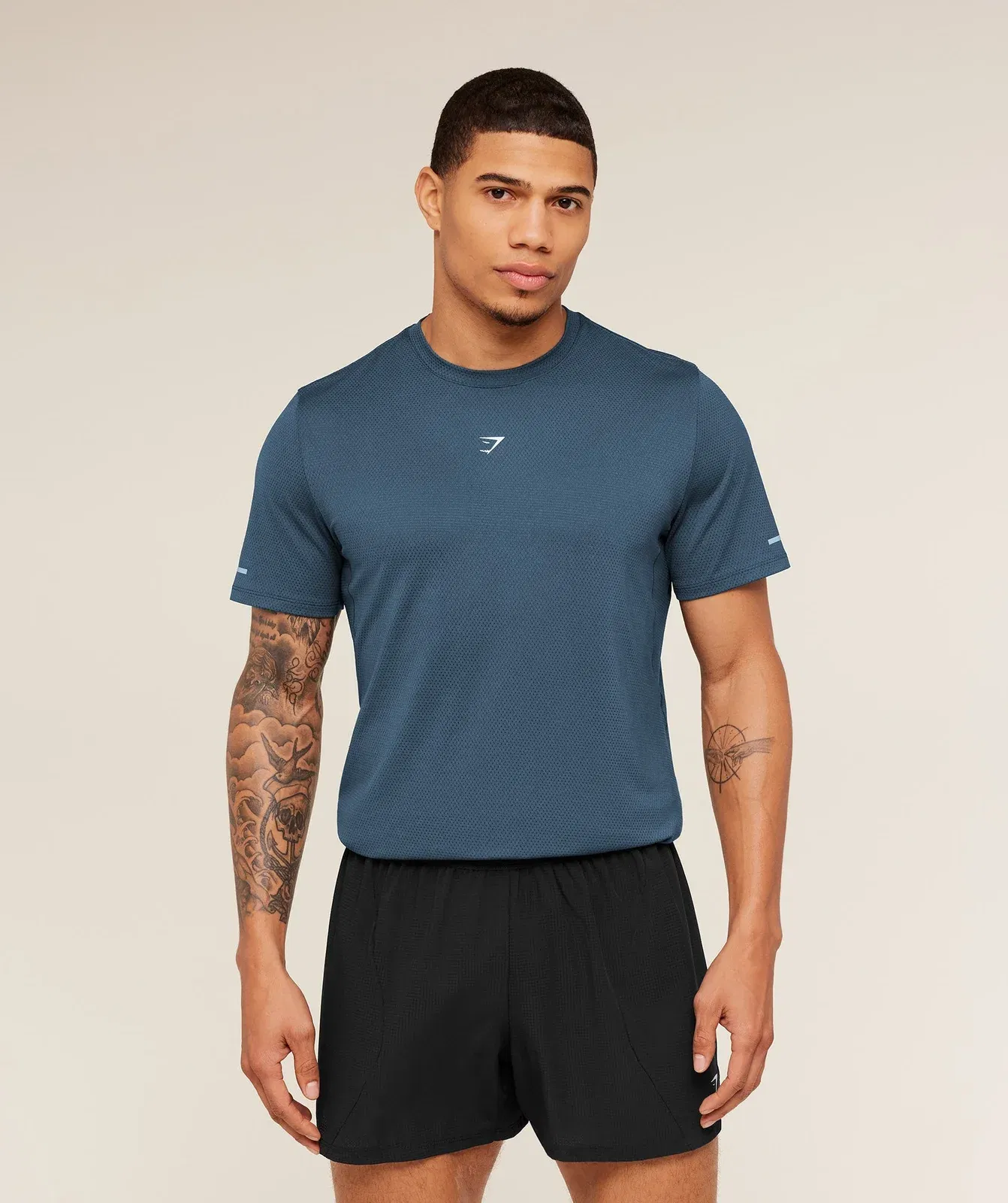 Gymshark Running T-Shirt - GS Stealth Blue