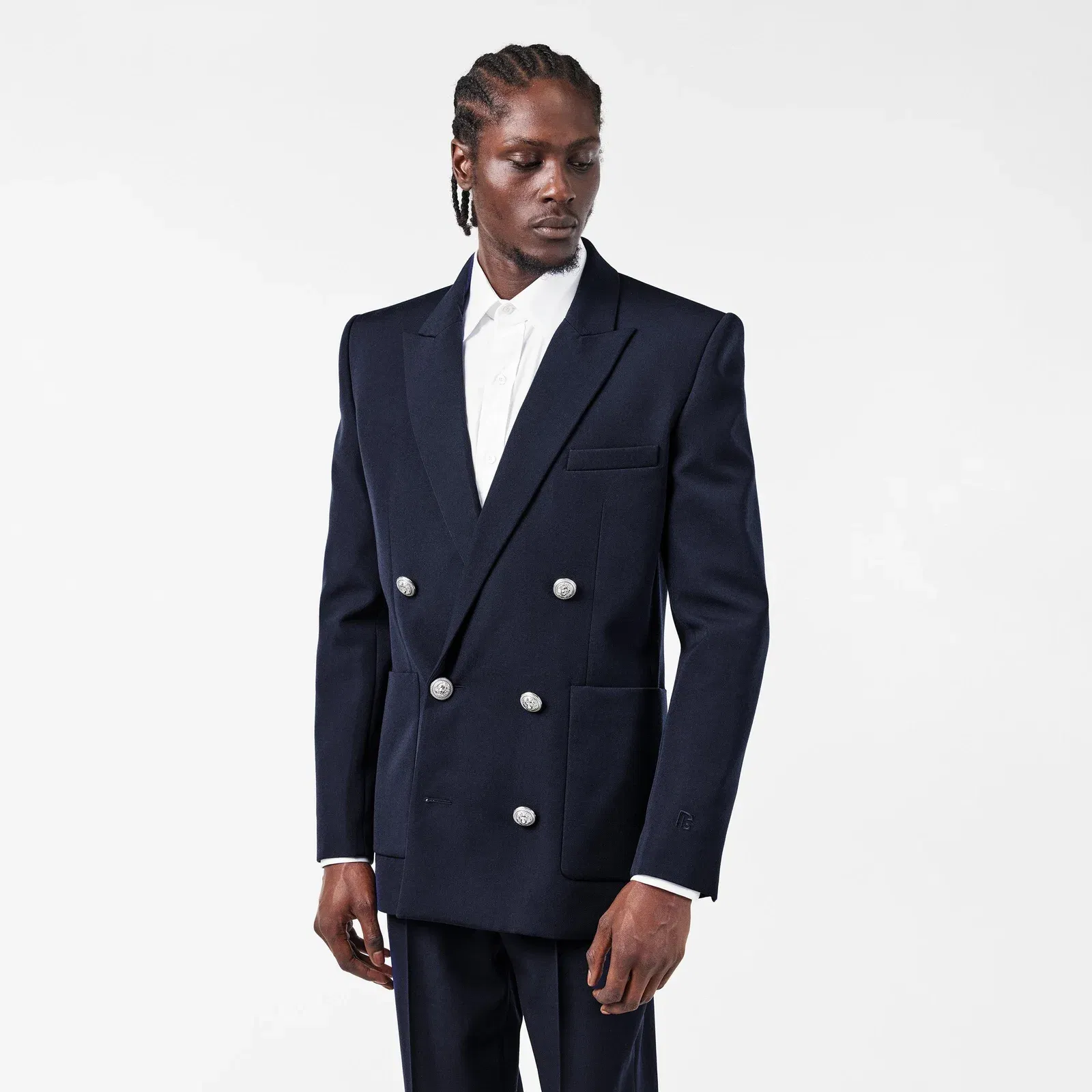 Military Inspired Gold Button Blazer