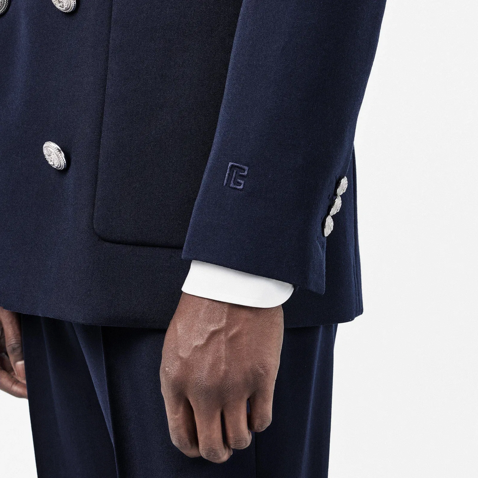 Military Inspired Gold Button Blazer