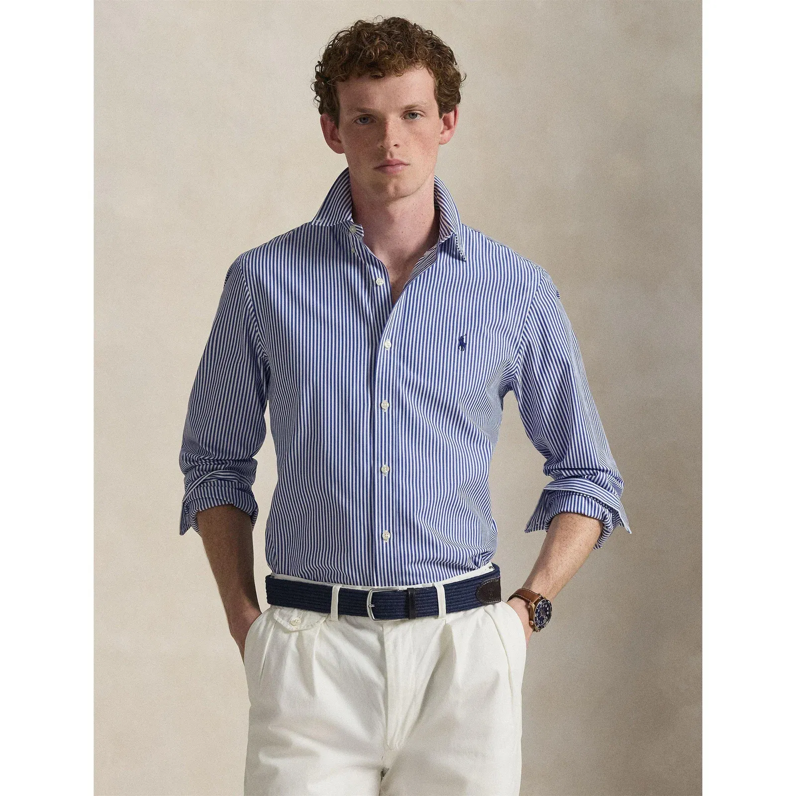 Stripe Poplin Slim Fit Shirt