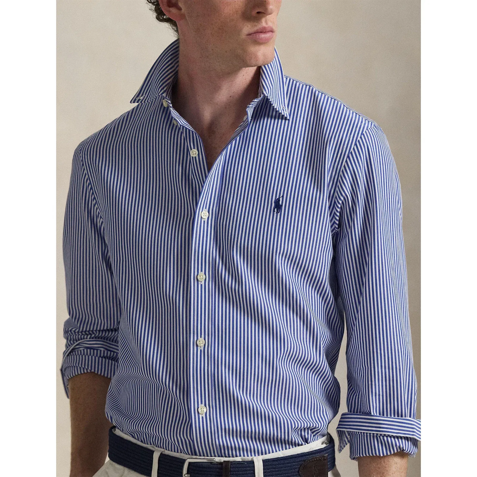Stripe Poplin Slim Fit Shirt