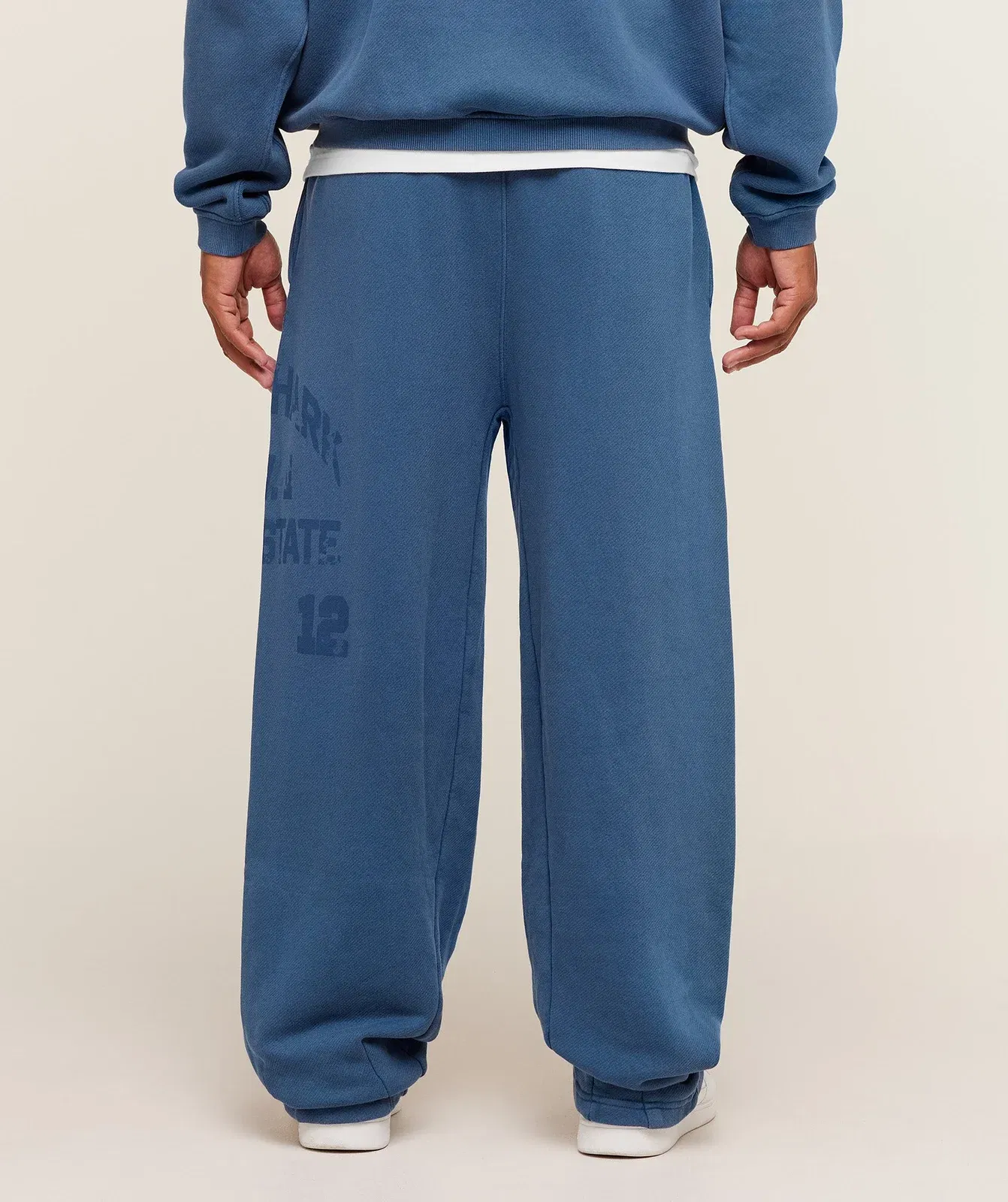 Gymshark Collegiate Washed Wide Leg Jogger - Compound Blue