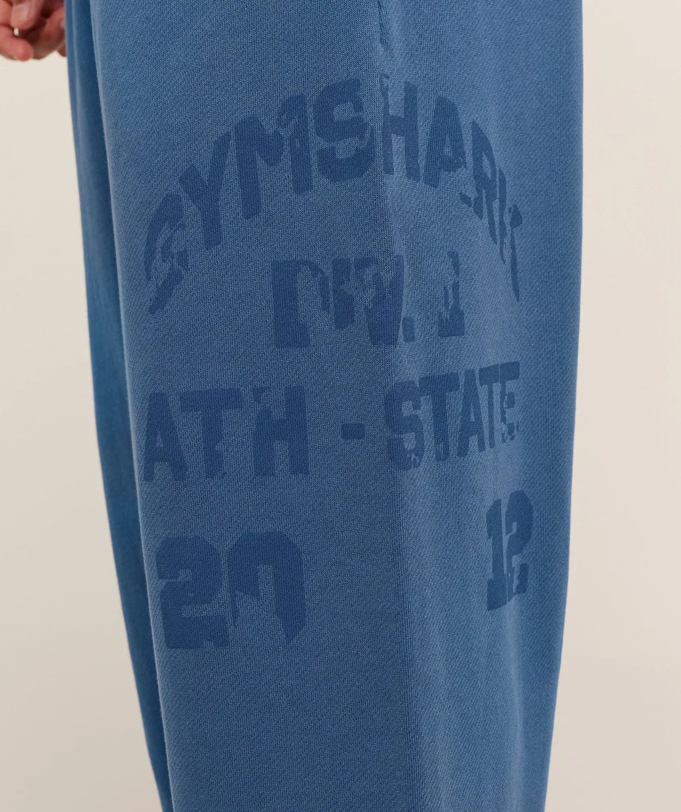 Gymshark Collegiate Washed Wide Leg Jogger - Compound Blue