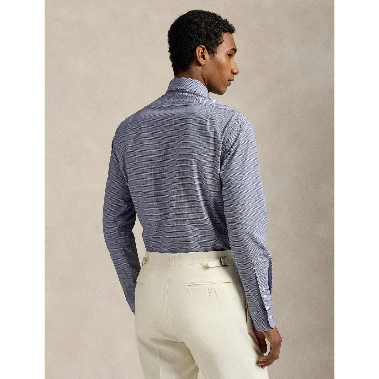 Poplin Check Long-Sleeve Patterned Shirt