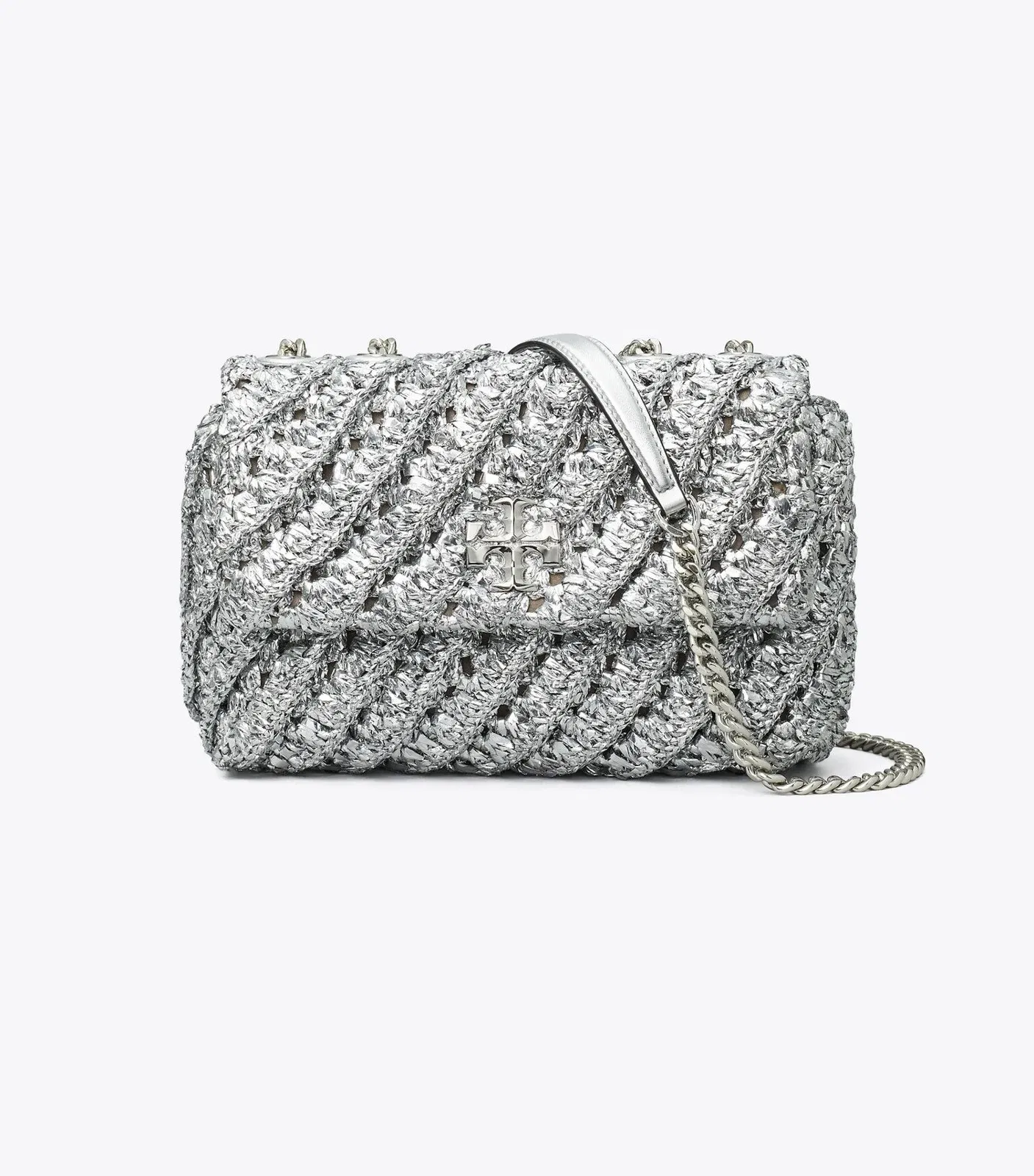 Small Kira Woven Shoulder Bag