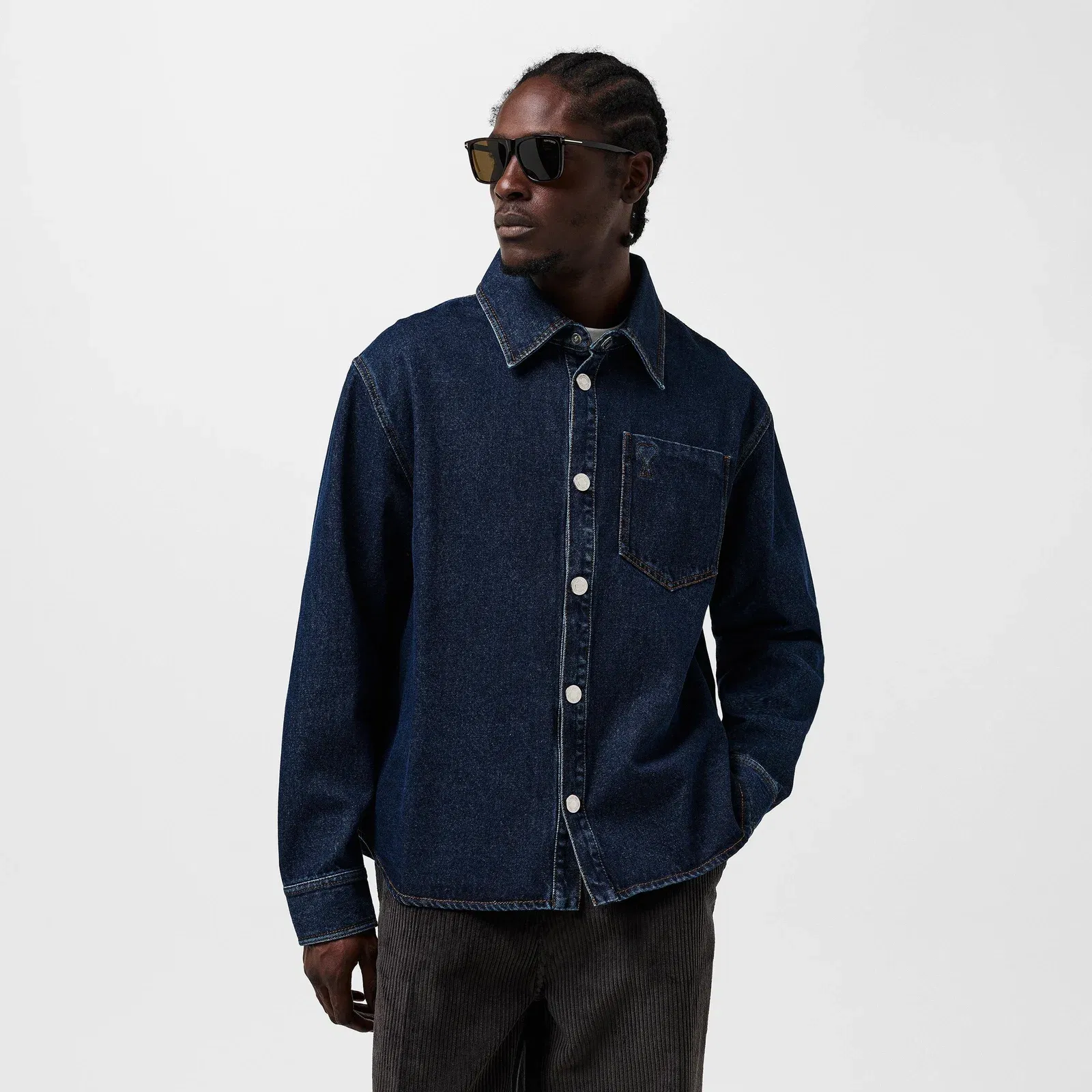 Long-Sleeve Denim Shirt