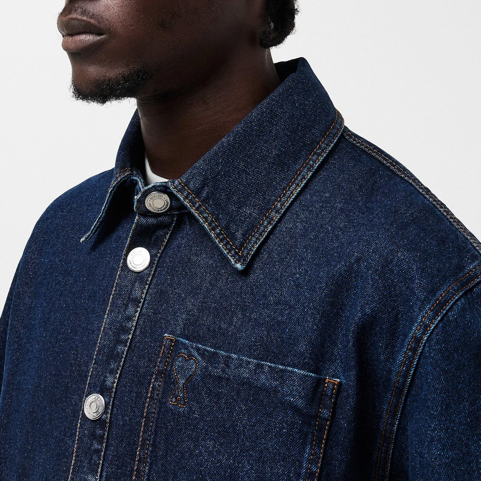 Long-Sleeve Denim Shirt