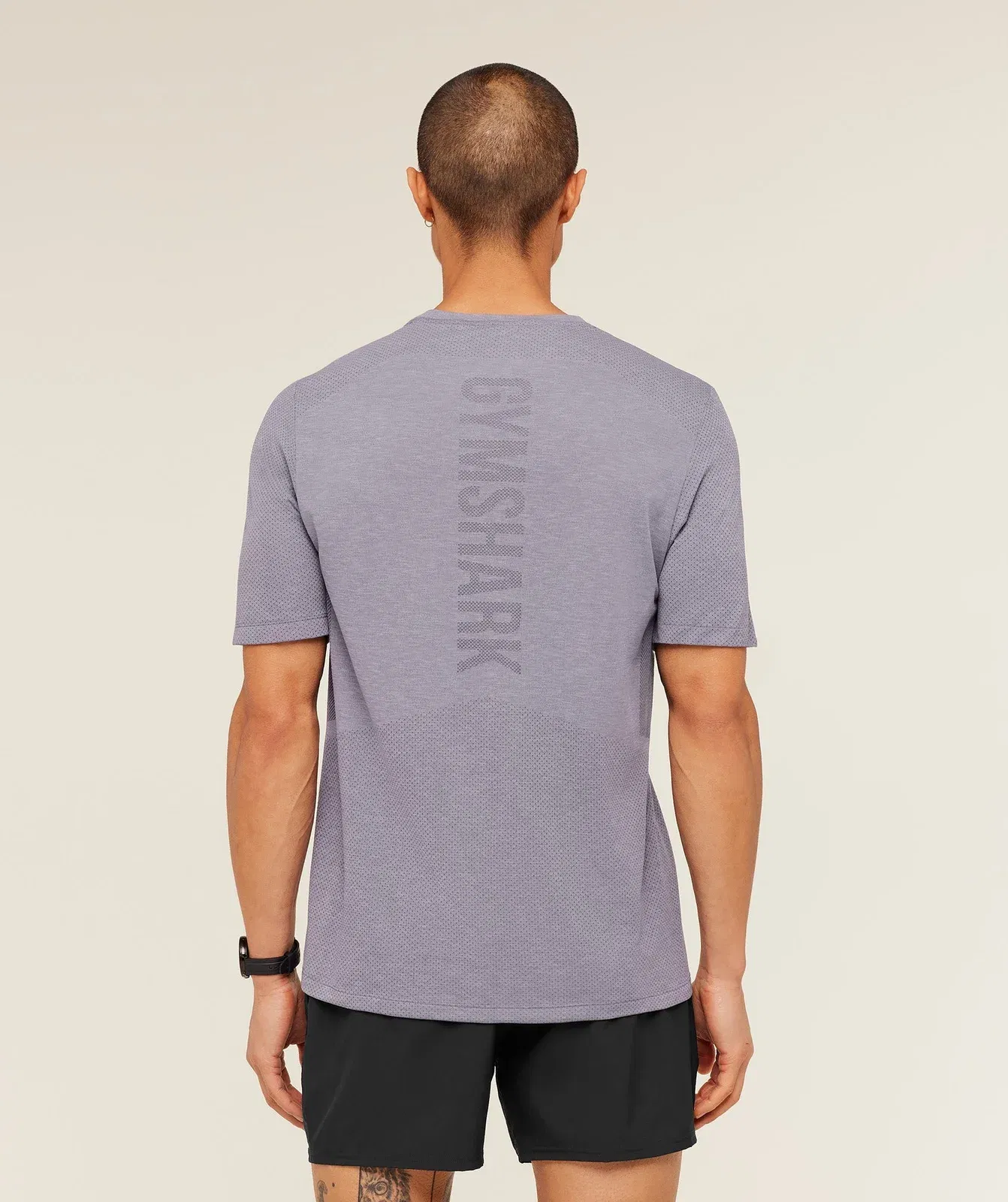 Gymshark Lightweight Seamless T-Shirt - GS Fog Purple/ Marl