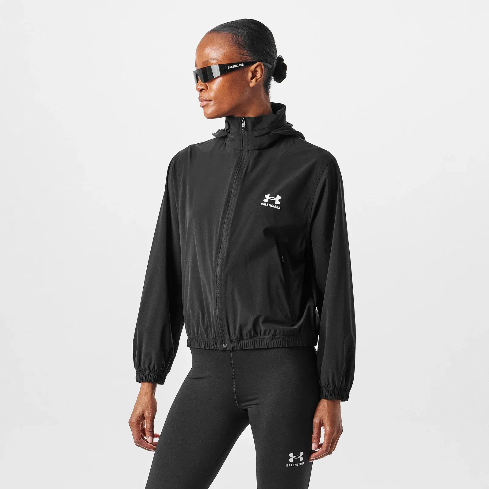 x Under Armour Hooded Funnel Neck Windbreaker