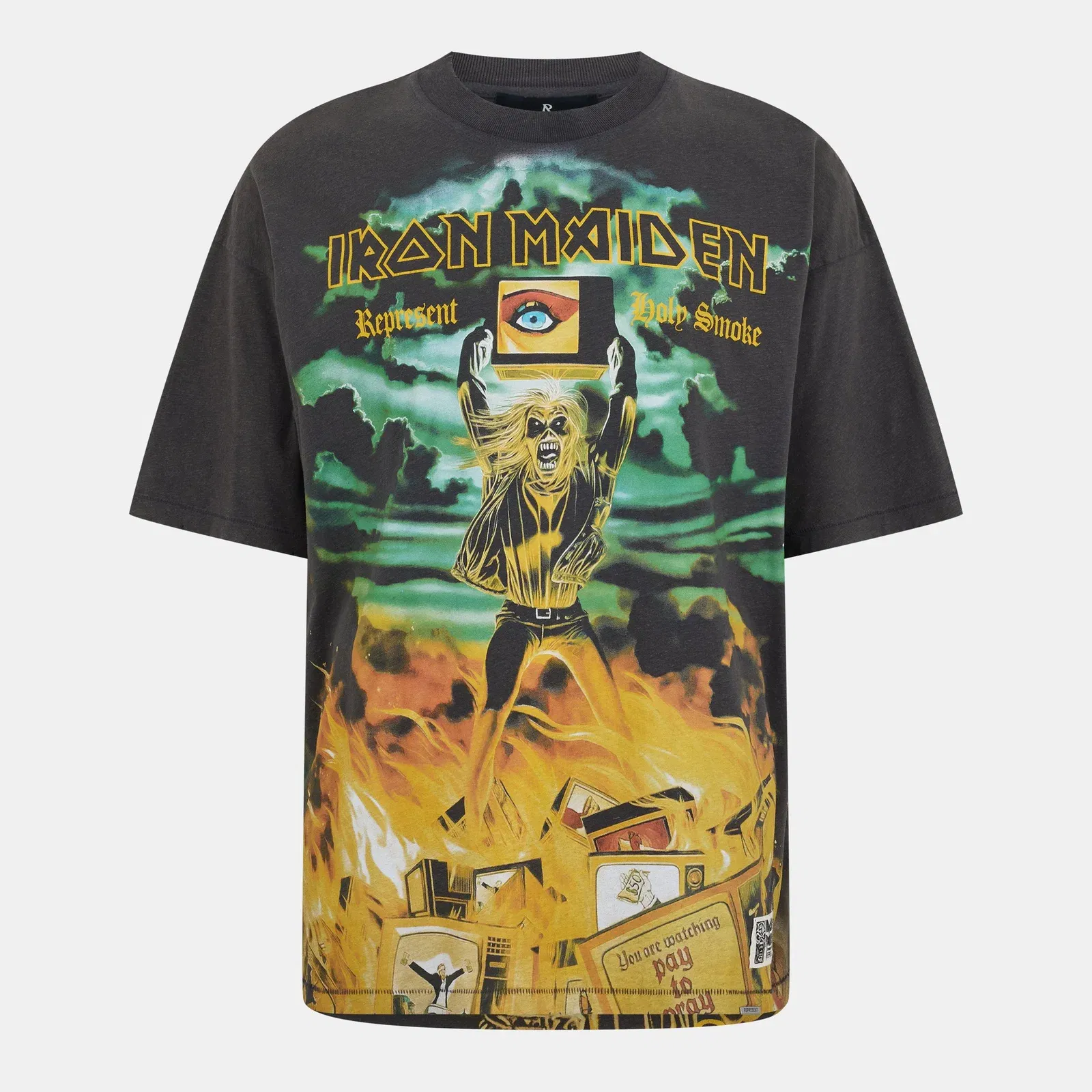 x Iron Maiden Holy Smoke Bold Fashion Metal Fusion T-Shirt