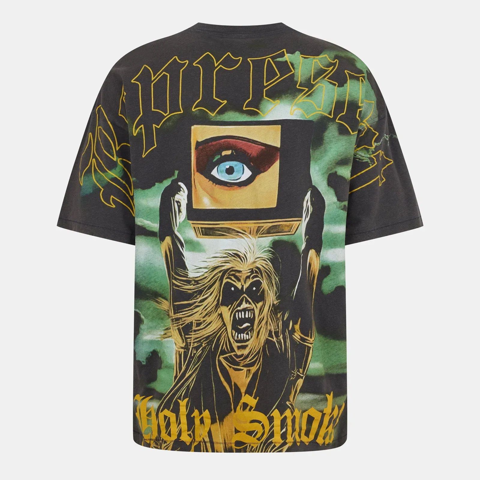 x Iron Maiden Holy Smoke Bold Fashion Metal Fusion T-Shirt