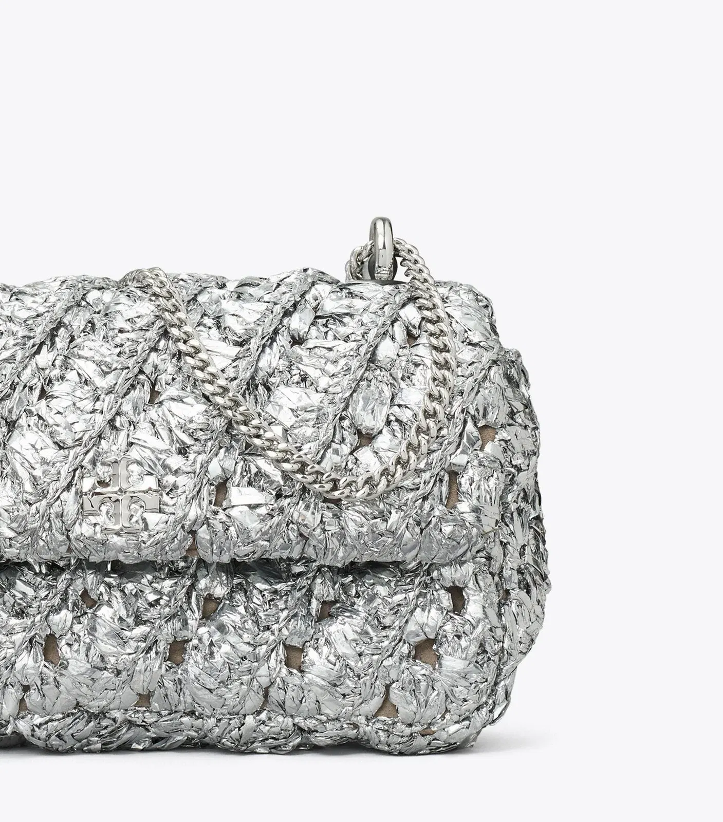 Mini Kira Woven Flap Bag