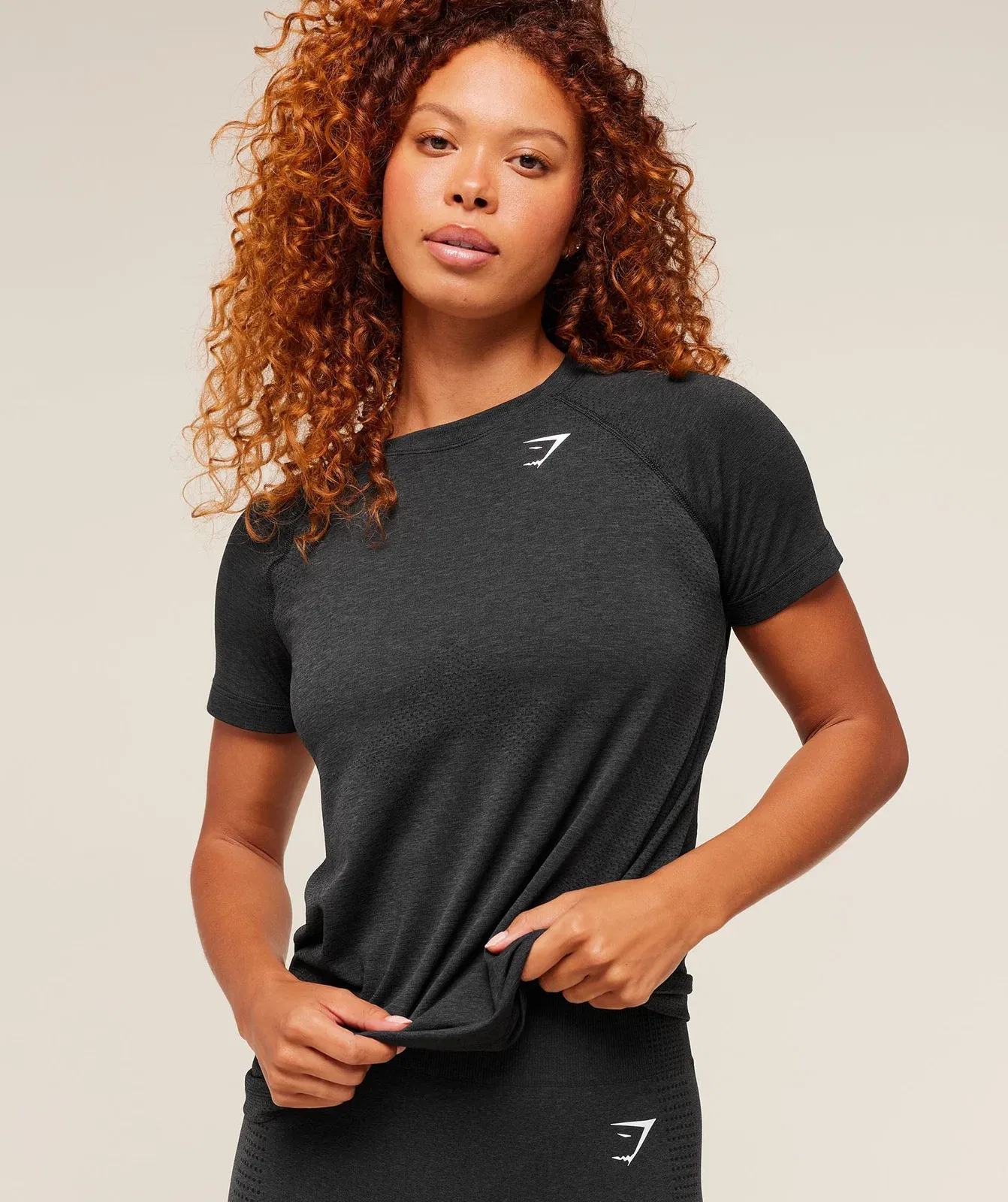 Gymshark Vital Light T-Shirt - Black Marl