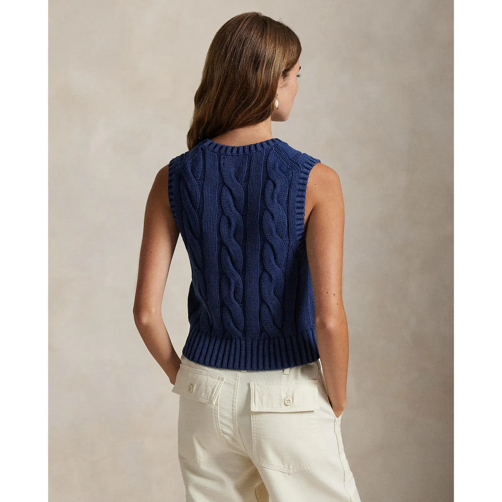 Knitted Cable Knit Vest