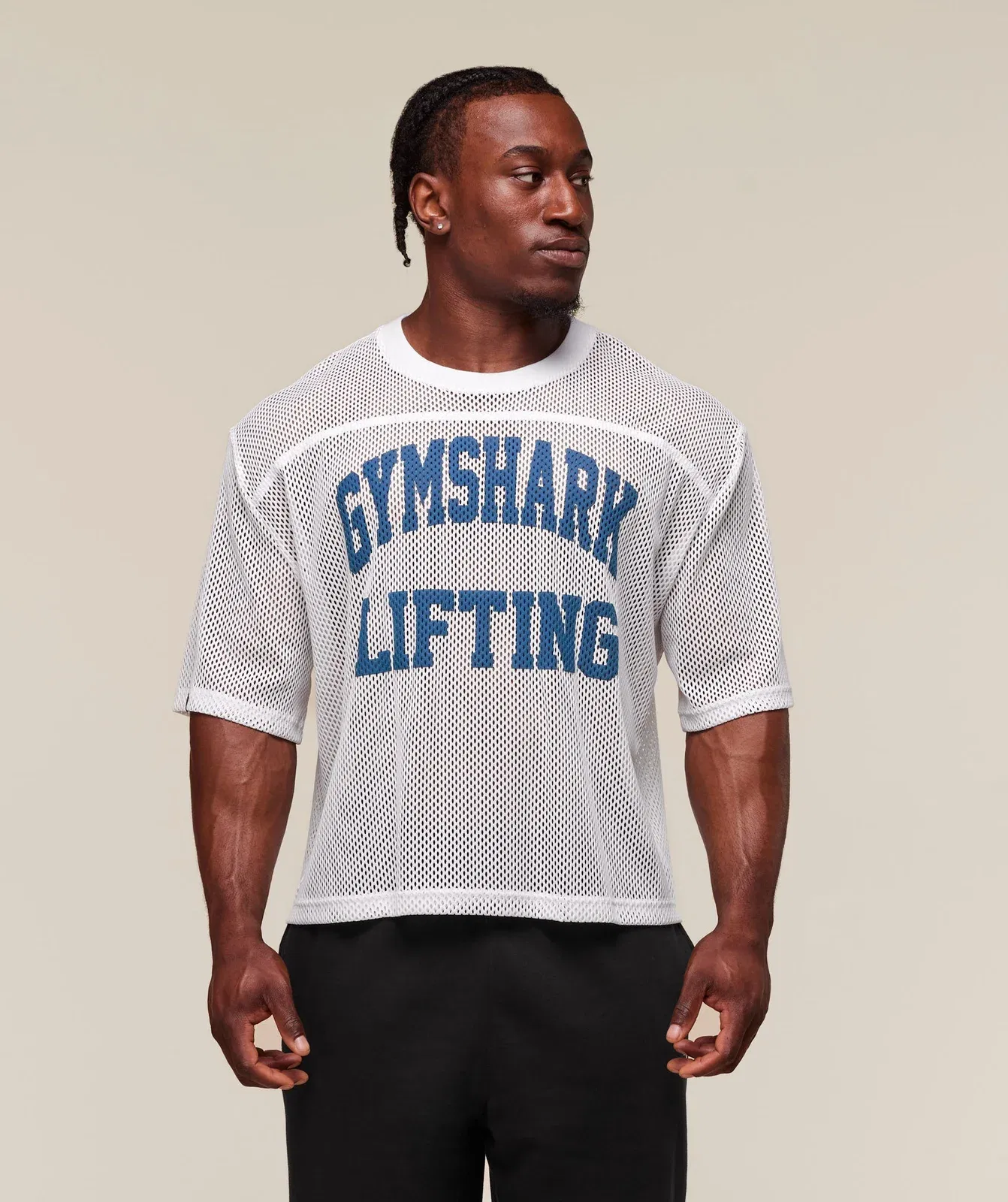 Gymshark Mesh Oversized White T-Shirt