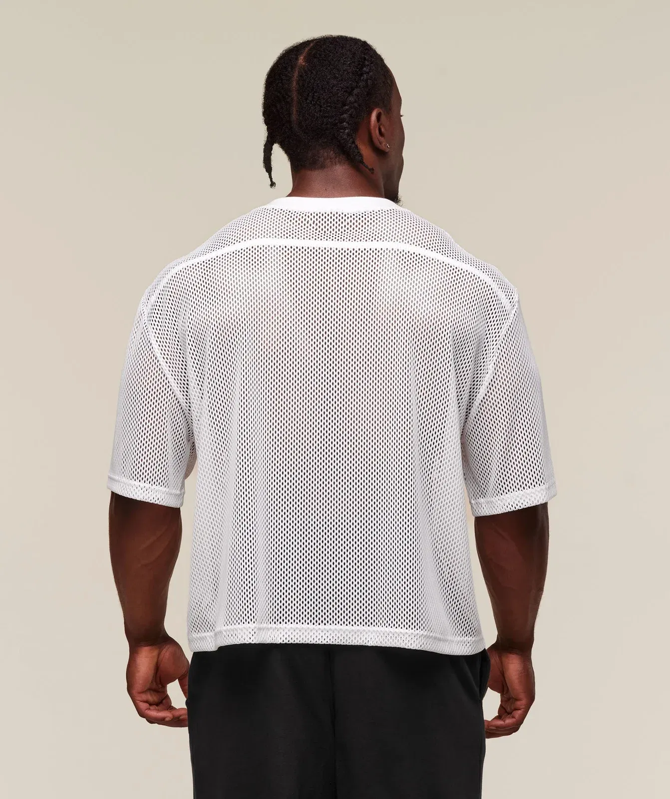 Gymshark Mesh Oversized White T-Shirt